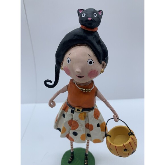Lori Mitchell Halloween Fall Collection Kit Kat Trick or Treat Figurine 16716 - Picture 5 of 10